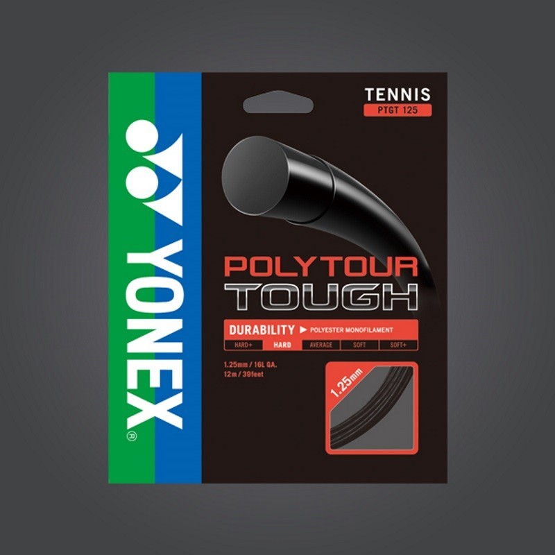 Yonex Polytour Tough 1.25 Tennis String Set Black