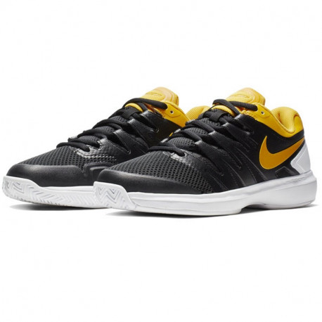 Mens Nike Air Zoom Prestige Tennis Shoe Black Yellow
