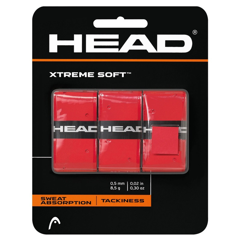 Head Xtreme Soft RED Overgrip 3pcs