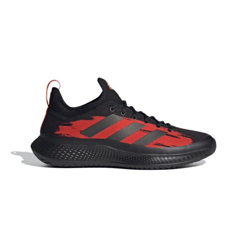 Adidas Mens Defiant Generation Multicourt Tennis Shoe Core Black / Core Black / Solar Red