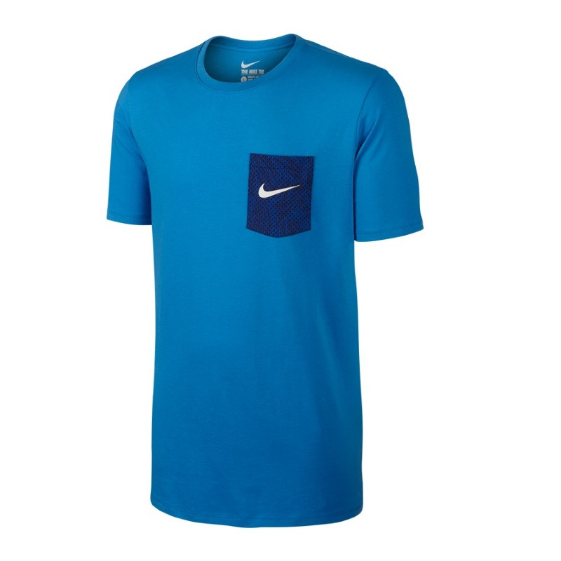 Mens Nike Palm Pocket T Shirt Blue White