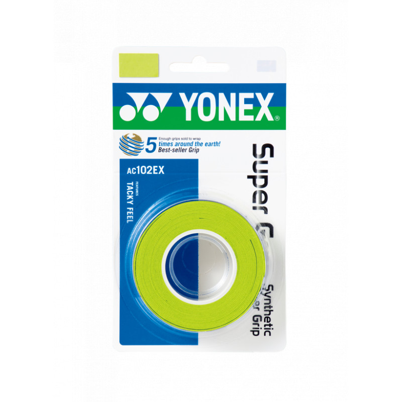 Yonex Super Grap CITRUS GREEN -3 wraps Overgrip
