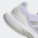 Womens Adidas GameCourt 2 Tennis Shoe Cloud White / Silver Metallic / Cloud White