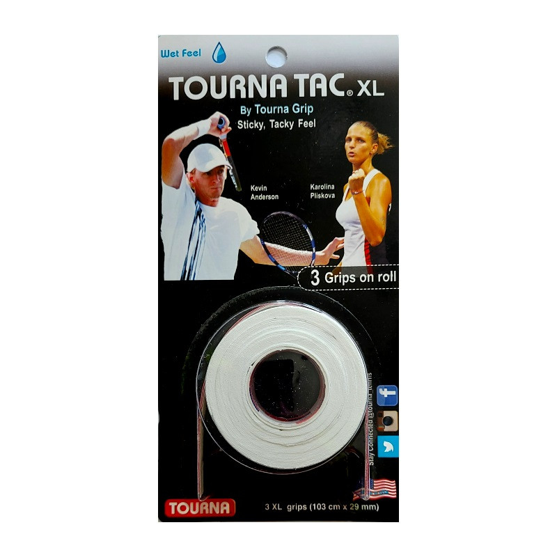 Tourna Tac XL 3 Grips WHITE