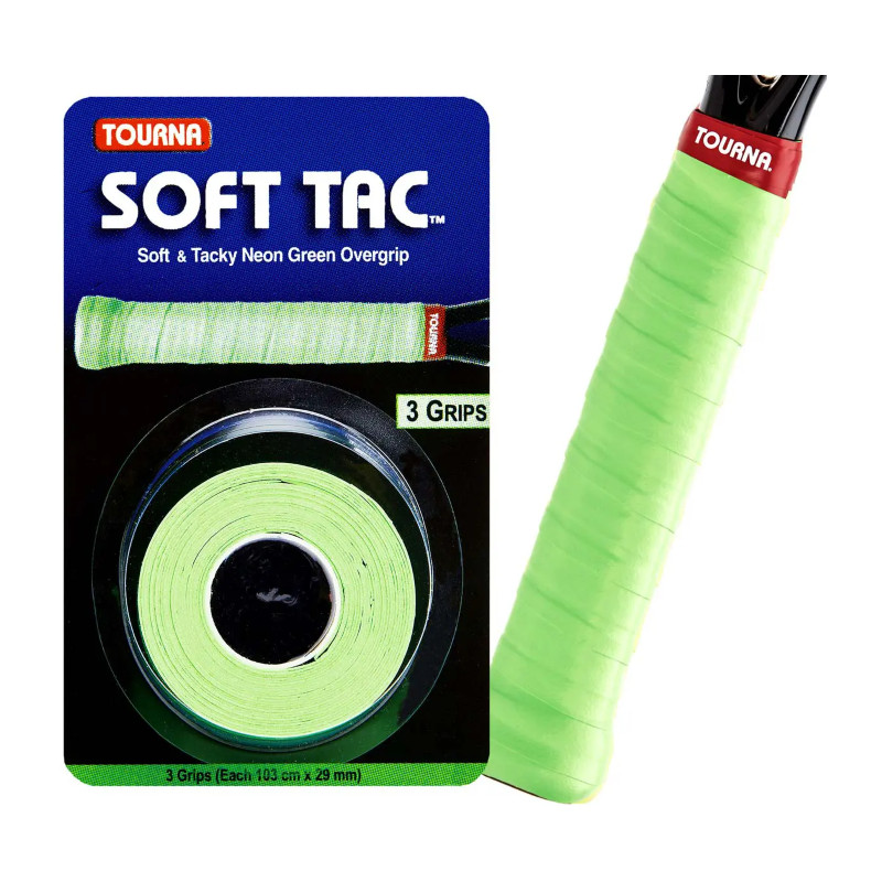Tourna Soft Tac NEON GREEN 3 Grips