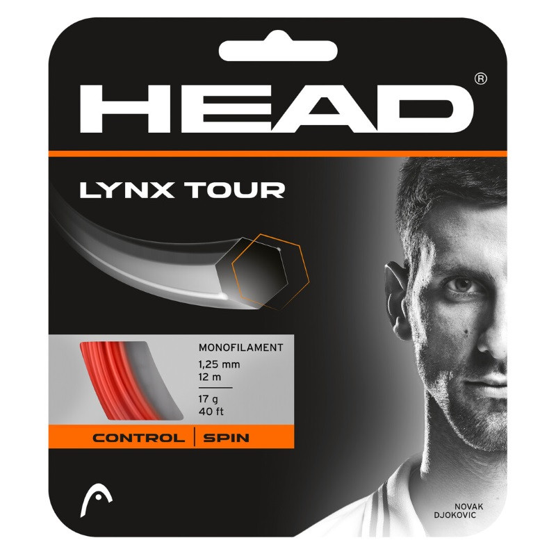 Head Lynx Tour 1.25 Orange Tennis String Set