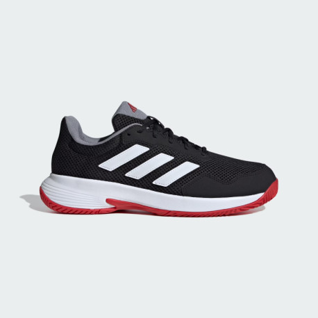 Adidas Mens Court Spec 2 Black/White/Scarlet Tennis Shoe