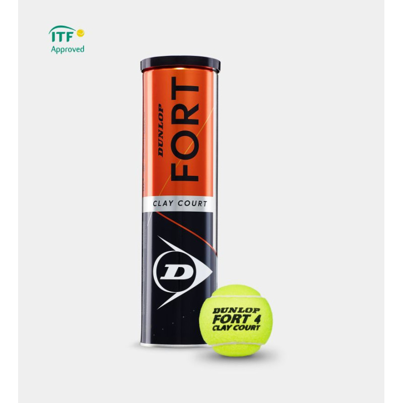 Dunlop Fort Clay Court 4Ball Tennis Ball