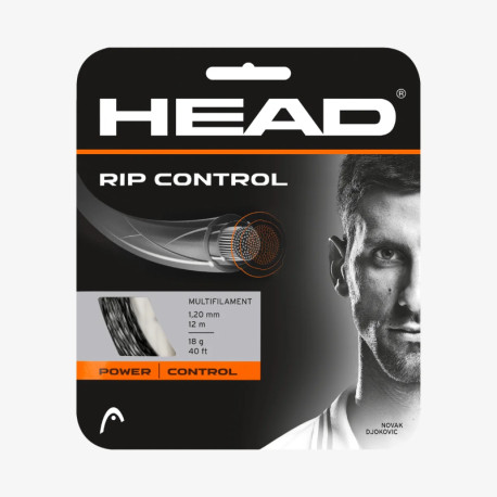 Head RIP Control 1.30 Black White Tennis String Set