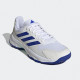 Adidas Mens Courtjam Control 3 Tennis Shoe White/Blue