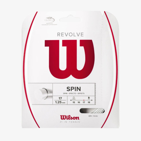 Wilson Revolve 1.25mm BLACK Tennis String 12m