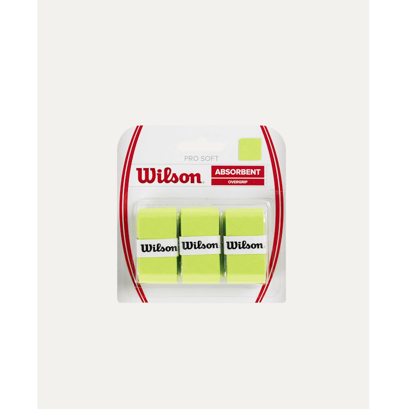 Wilson Pro Soft Overgrip Lime 3pack