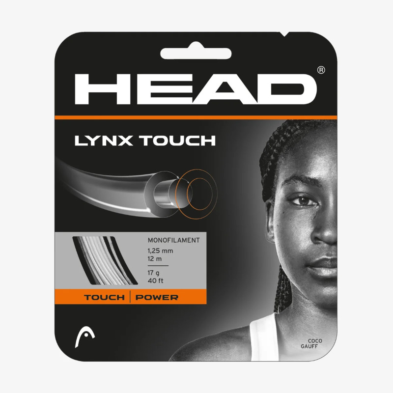 Head Lynx Touch 1.25 Transparent Black Tennis String Set